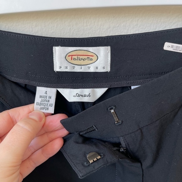 Talbots Black Petite Trousers Made In Japan Size 4 - Picture 6 of 11